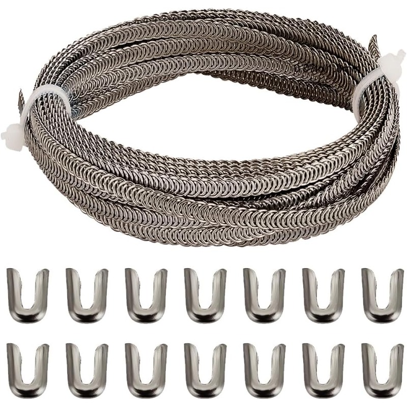 Boning Corset Steel - 5 jardów spiralnego metalowego odkostniania płaski