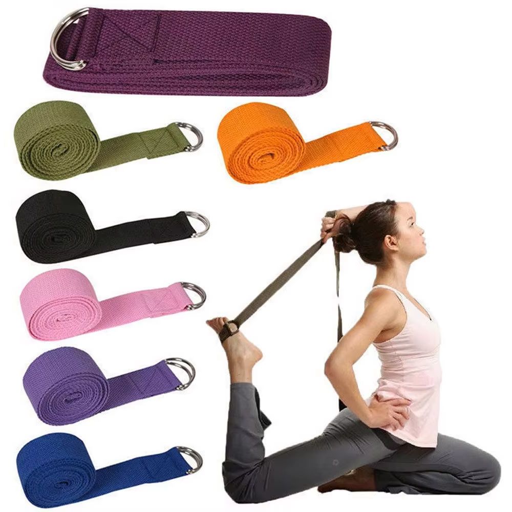 D Ring Strap - 180cm Sportowy pasek do jogi, wytrzymały,