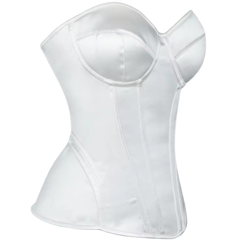 Biały gorset damski typu overb – Boning Corset Steel recenzja i cena