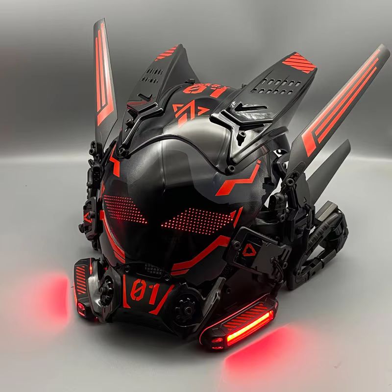 Maska Cyberpunk Cosplay Mech S – Cosplay Prop Display recenzja i cena